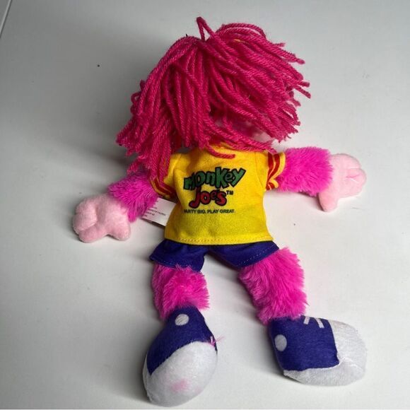 Monkey Joe's Plush Pink Soft Toy Stuffed Animal 10" - Picture 4 of 7